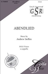 Abendlied SSAA choral sheet music cover